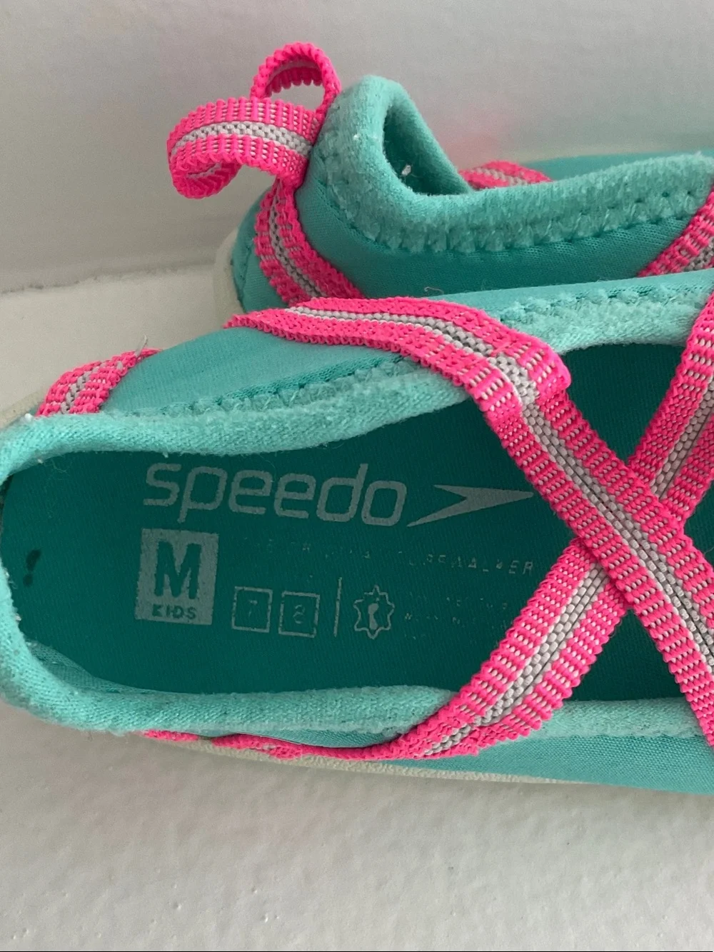Speedo Teal Water Shoes with Pink Straps